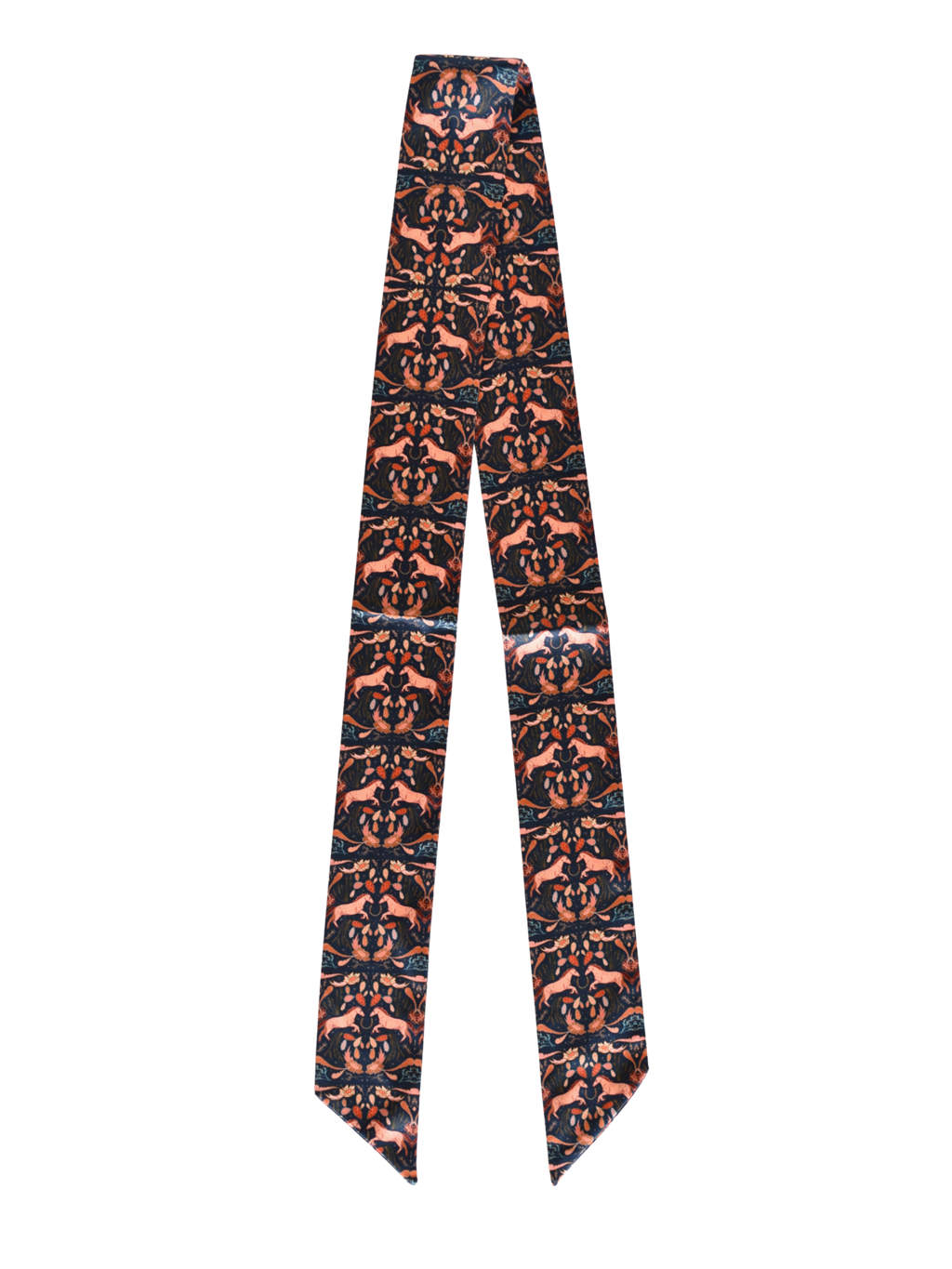 Prairie Days in Denim Western Silk Twilly