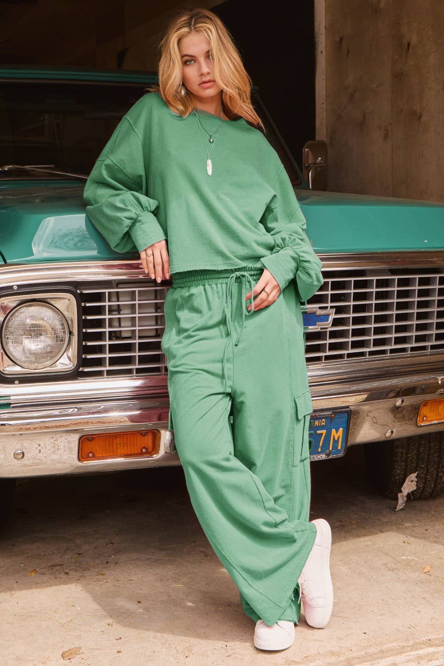 Acid Washed Oversized Sweatshirt