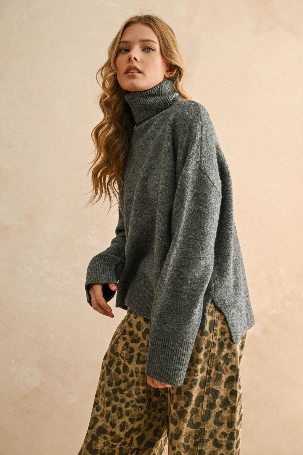 Mocha Turtle Neck Sweater