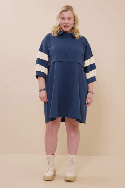 Color Block Sleeve Dress