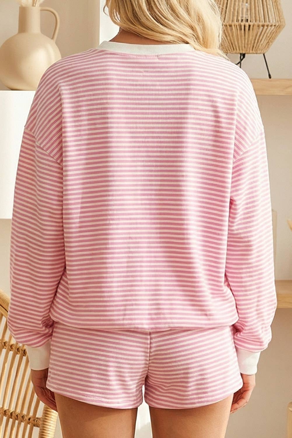 Oversize Mock Neck Set - Sweatshirt