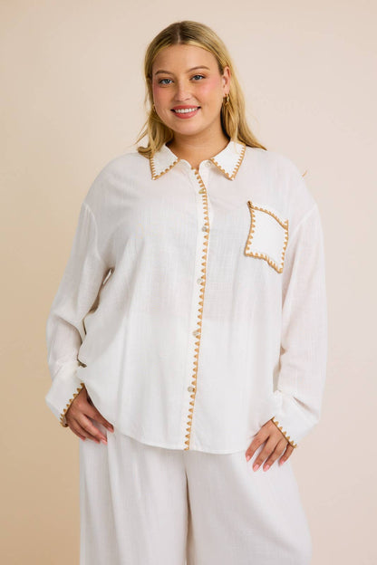 Seaside Stroll Linen Shirt