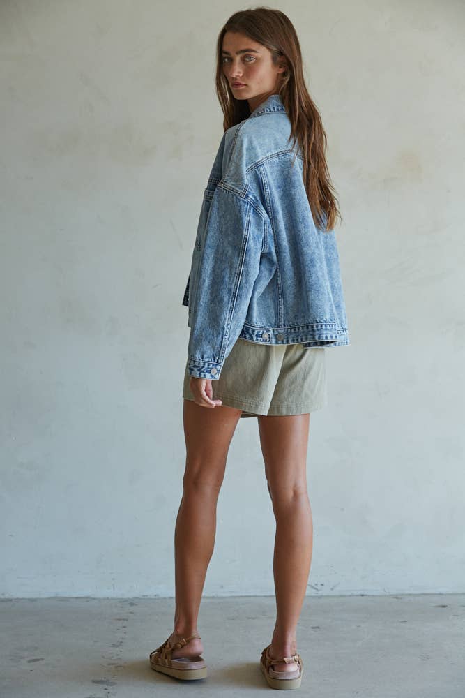 Denim Button Down Jacket