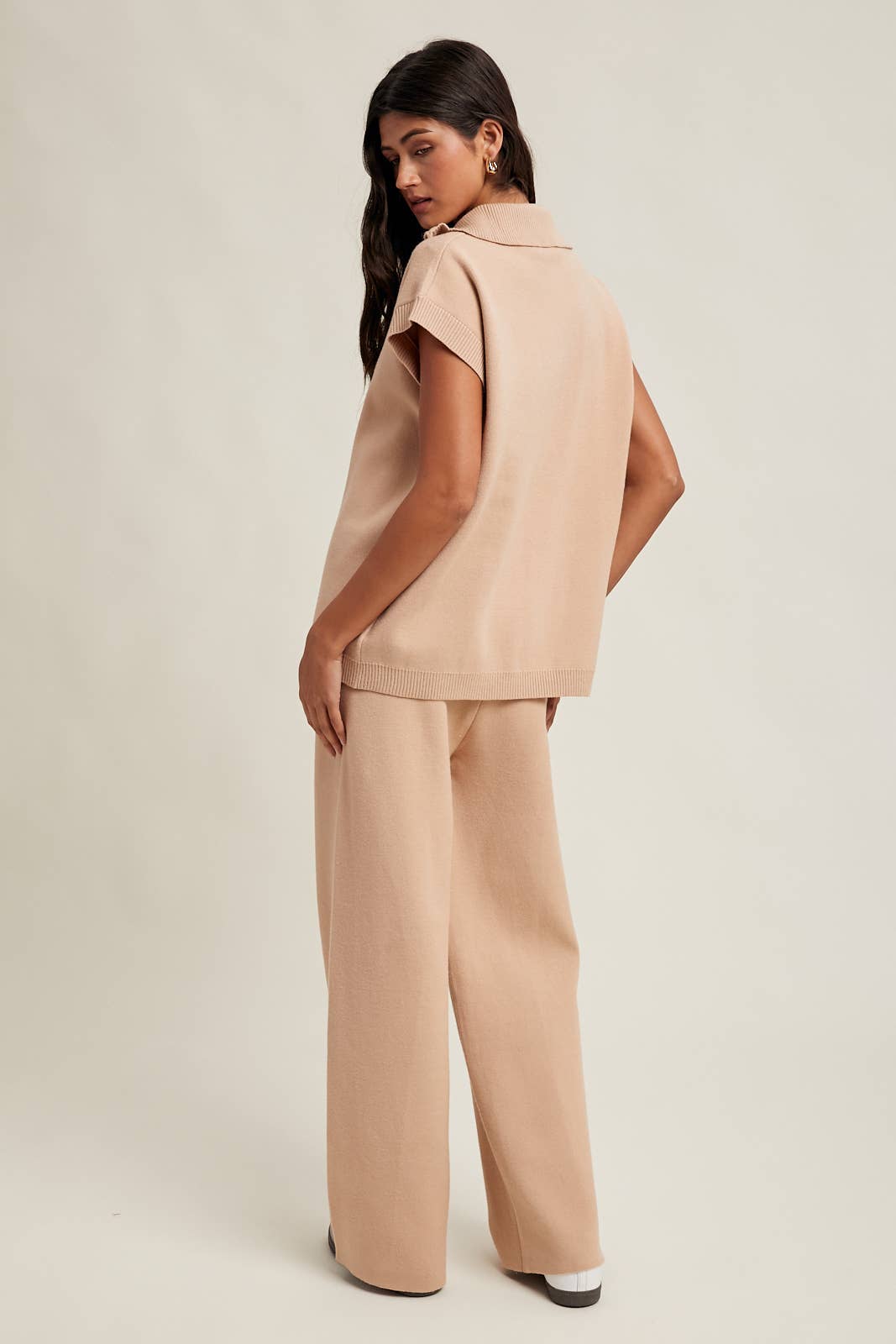 Beige Sweater Set Pants
