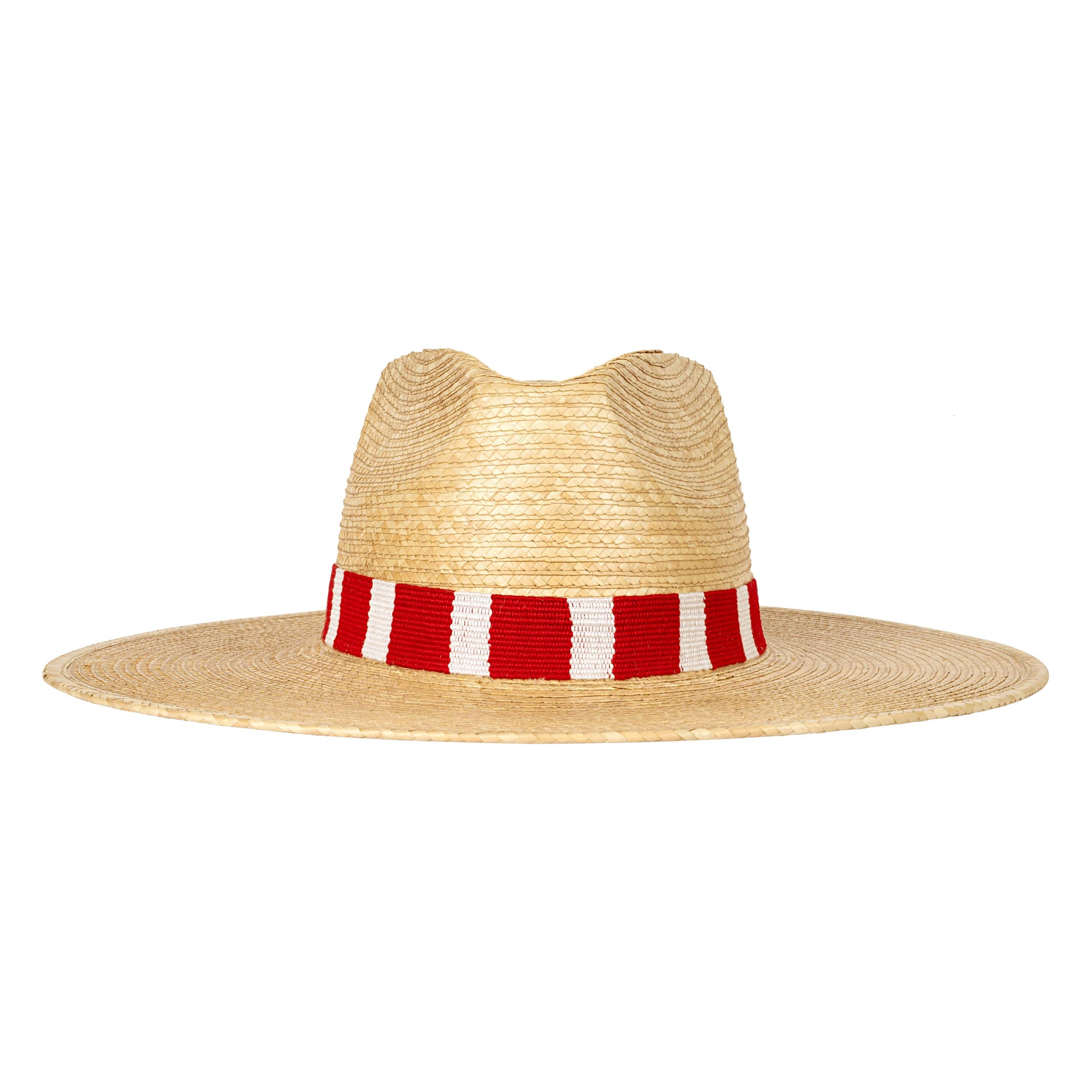Red and White Palm Hat