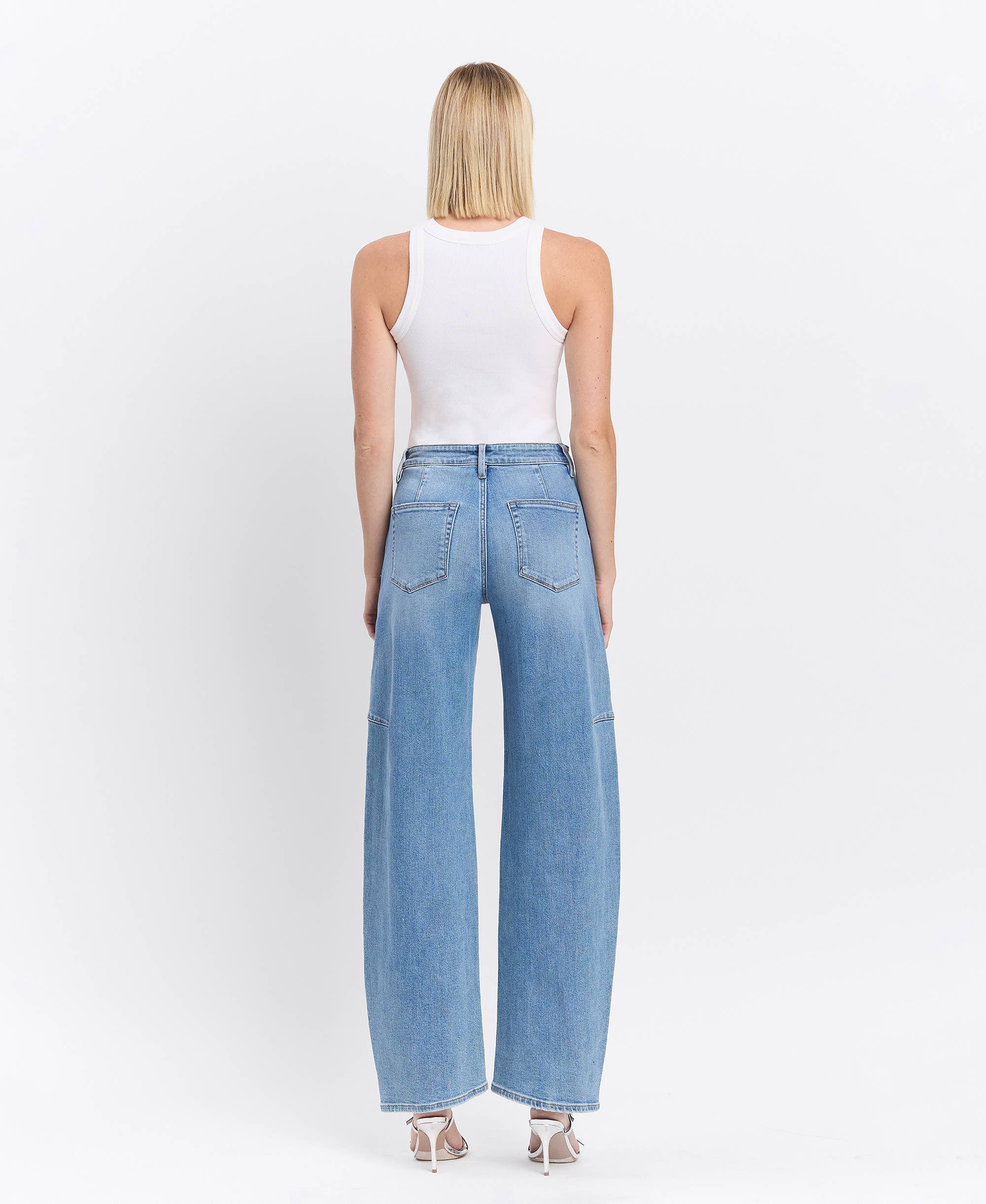 Super High Rise Wide Barrel Jeans