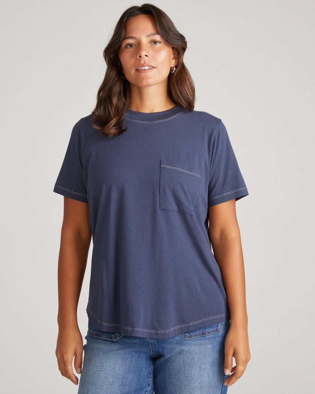 Garcon Tee - Washed Indigo