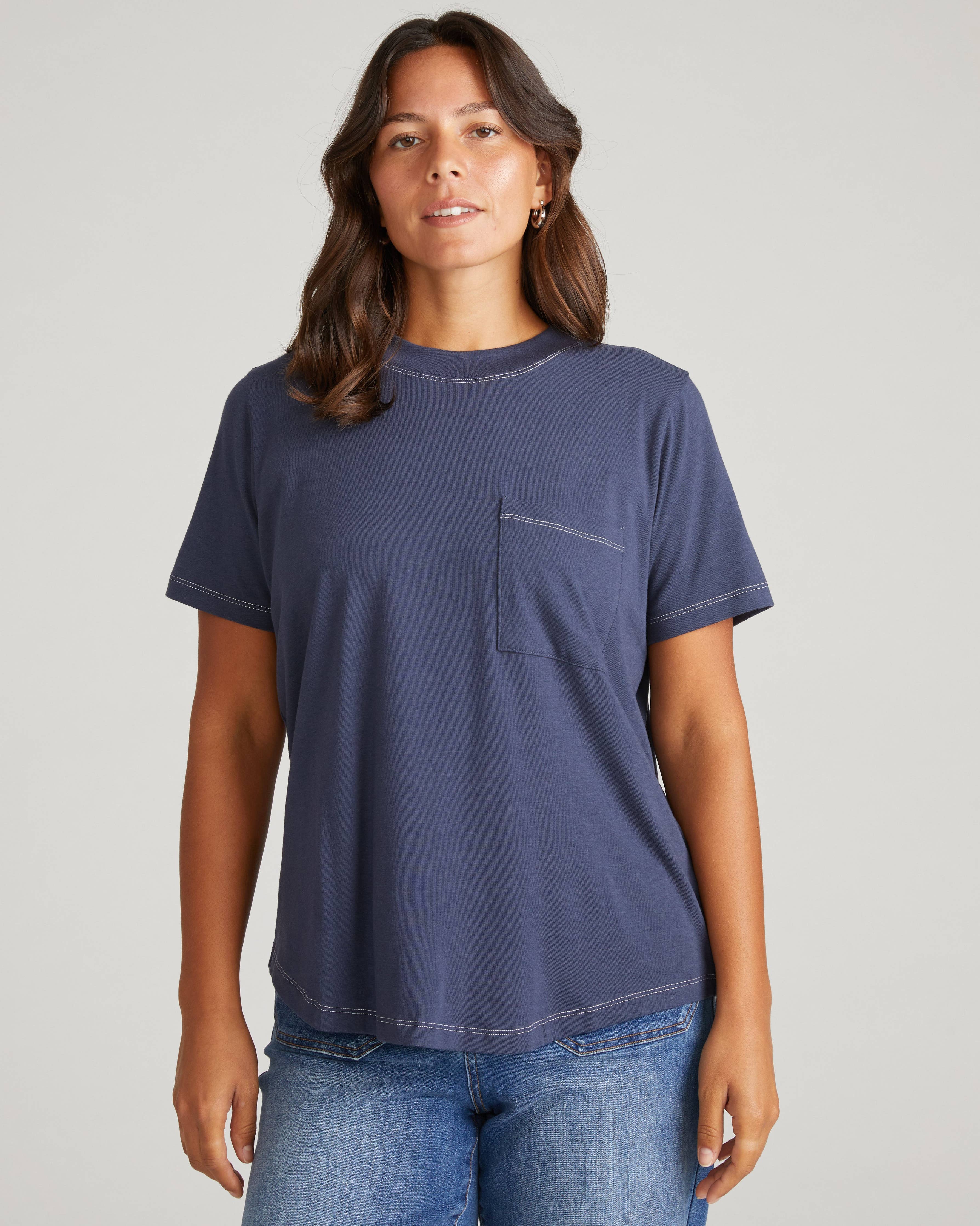 Garcon Tee - Washed Indigo