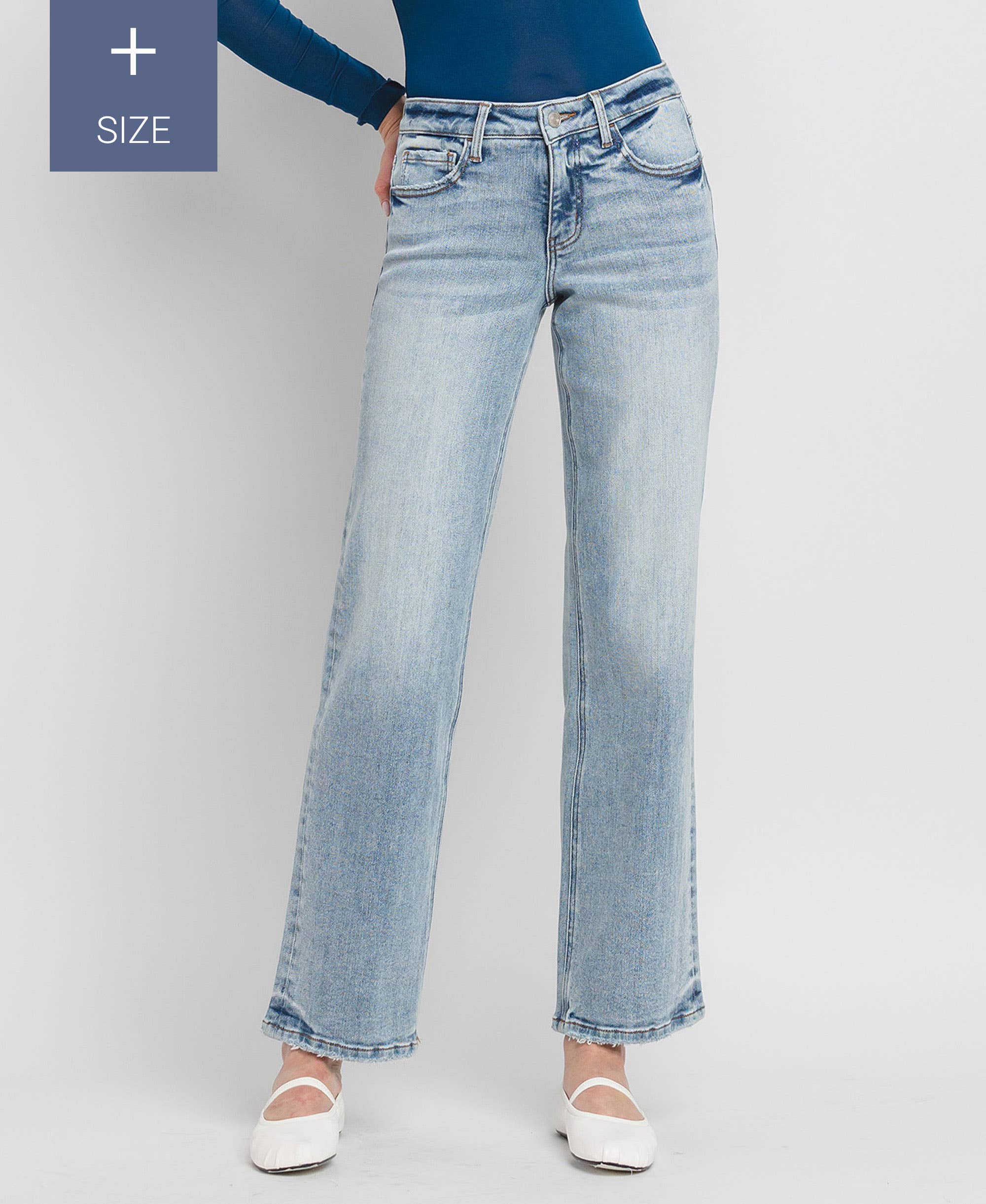 Mid-Rise Jeans with Tummy Control