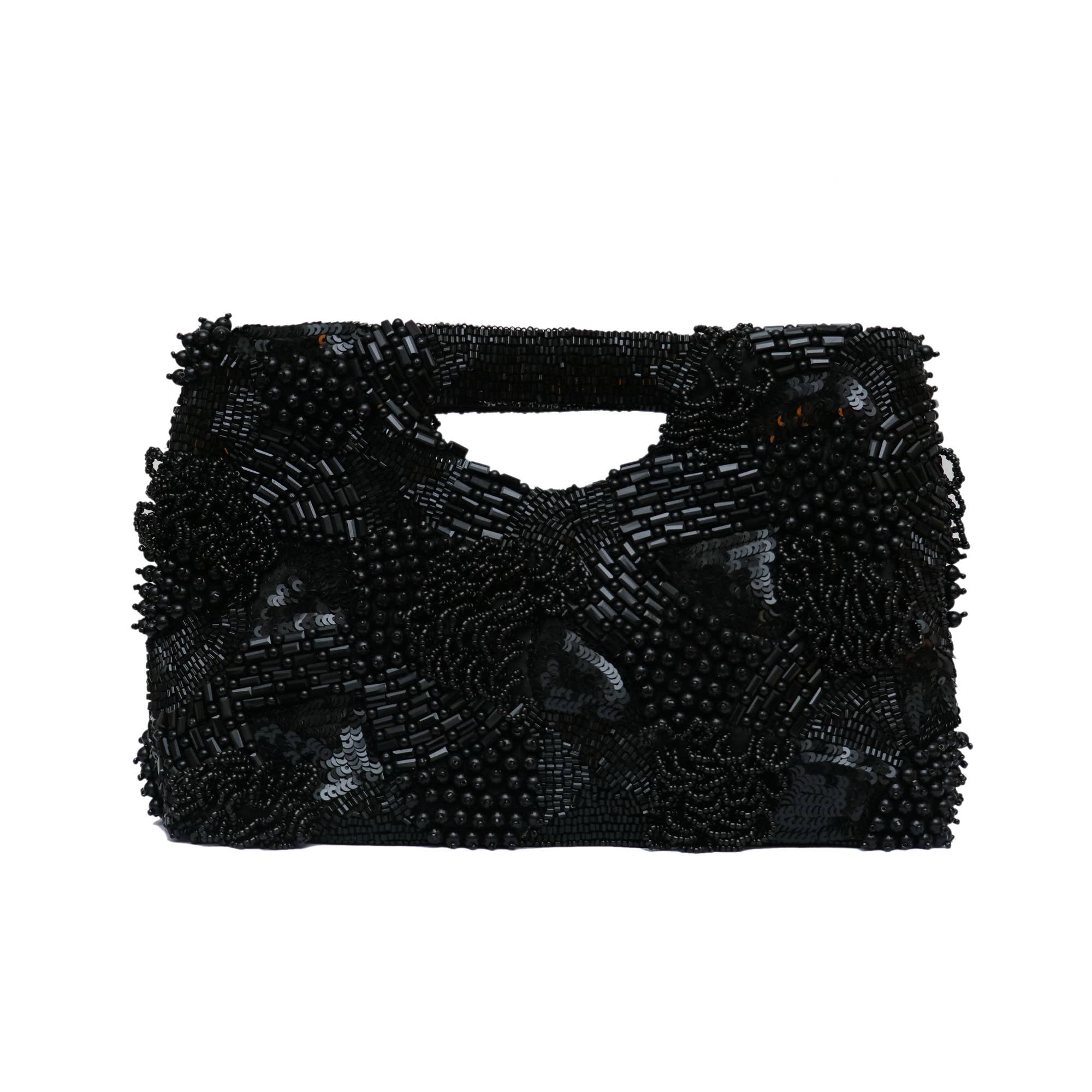Blackout Beaded Clutch