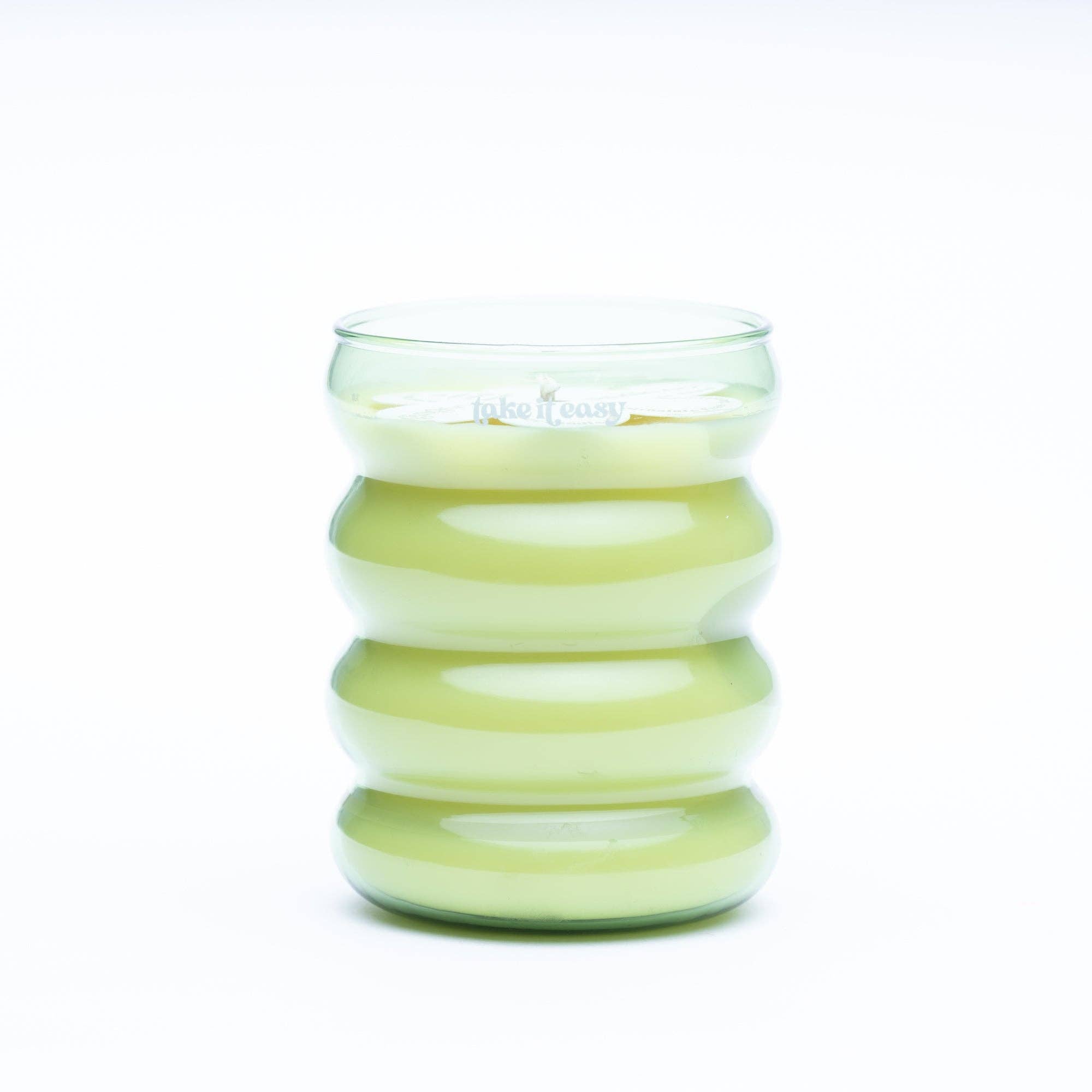 Take it Easy - Wiggle Collection - Green - 9 OZ Soy Candle