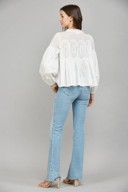 Lace Mauve Blouse