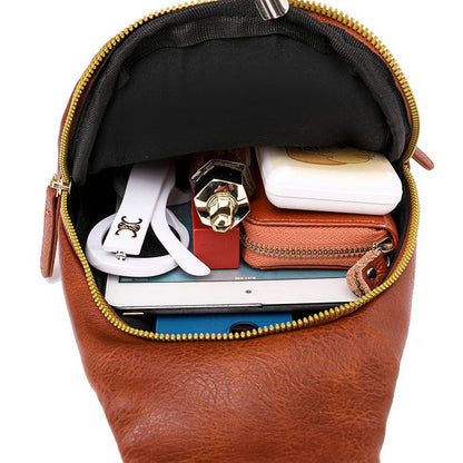 Faux Leather Crossbody Purse