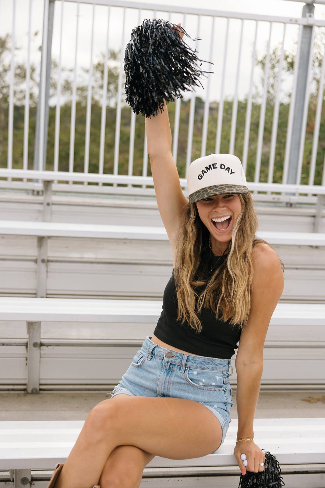 Leopard Game Day Embroidered Hat