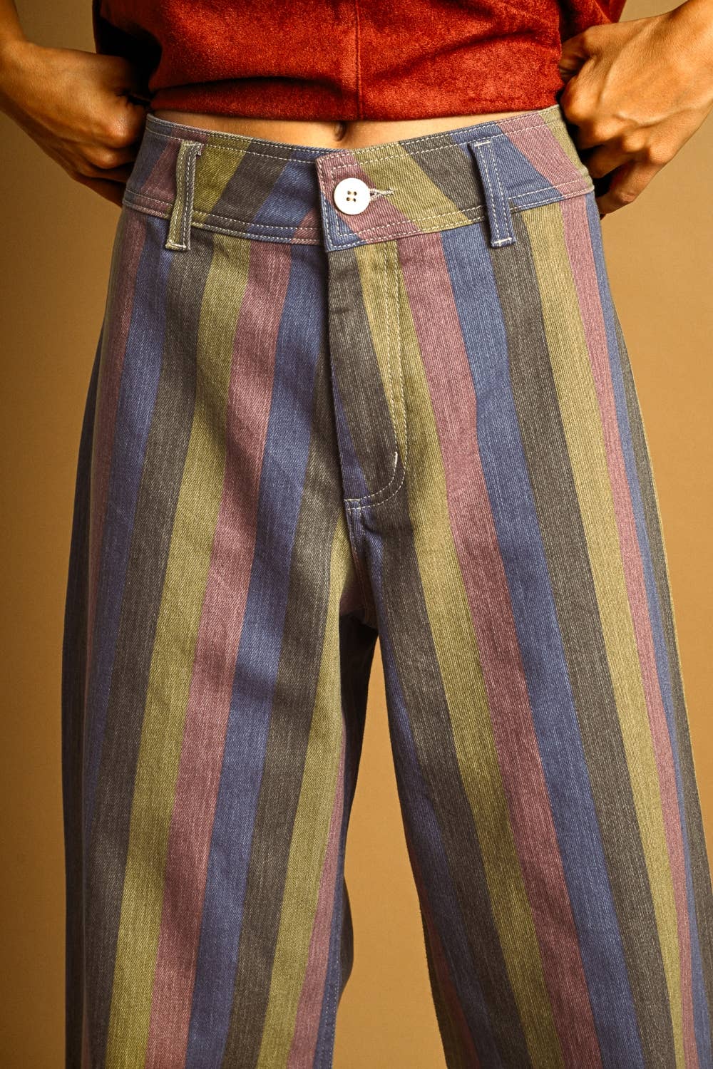 Multi Color Panel Pants