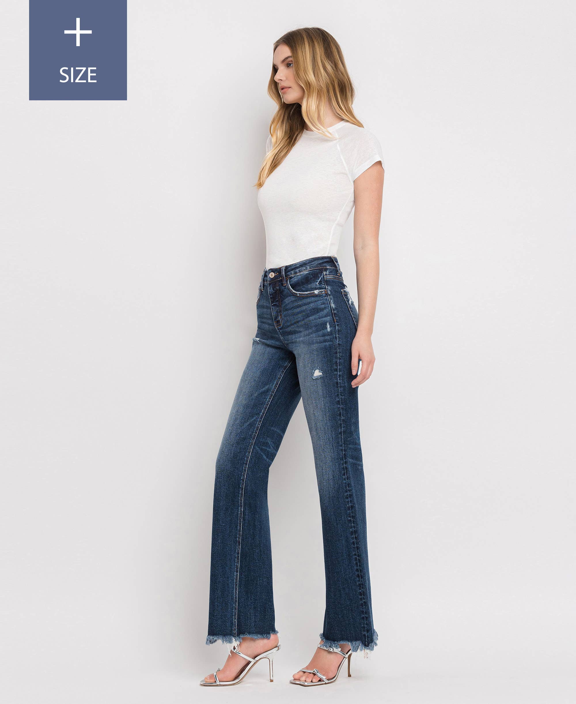 High Rise Dad Jeans with Tummy Control