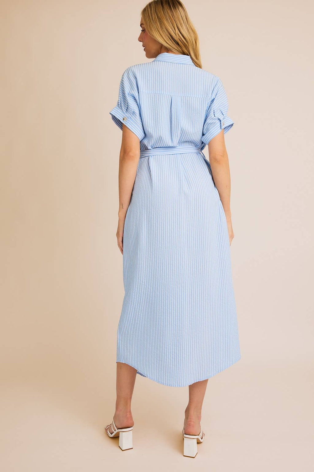 The Seabreeze Striped Shirt Dress