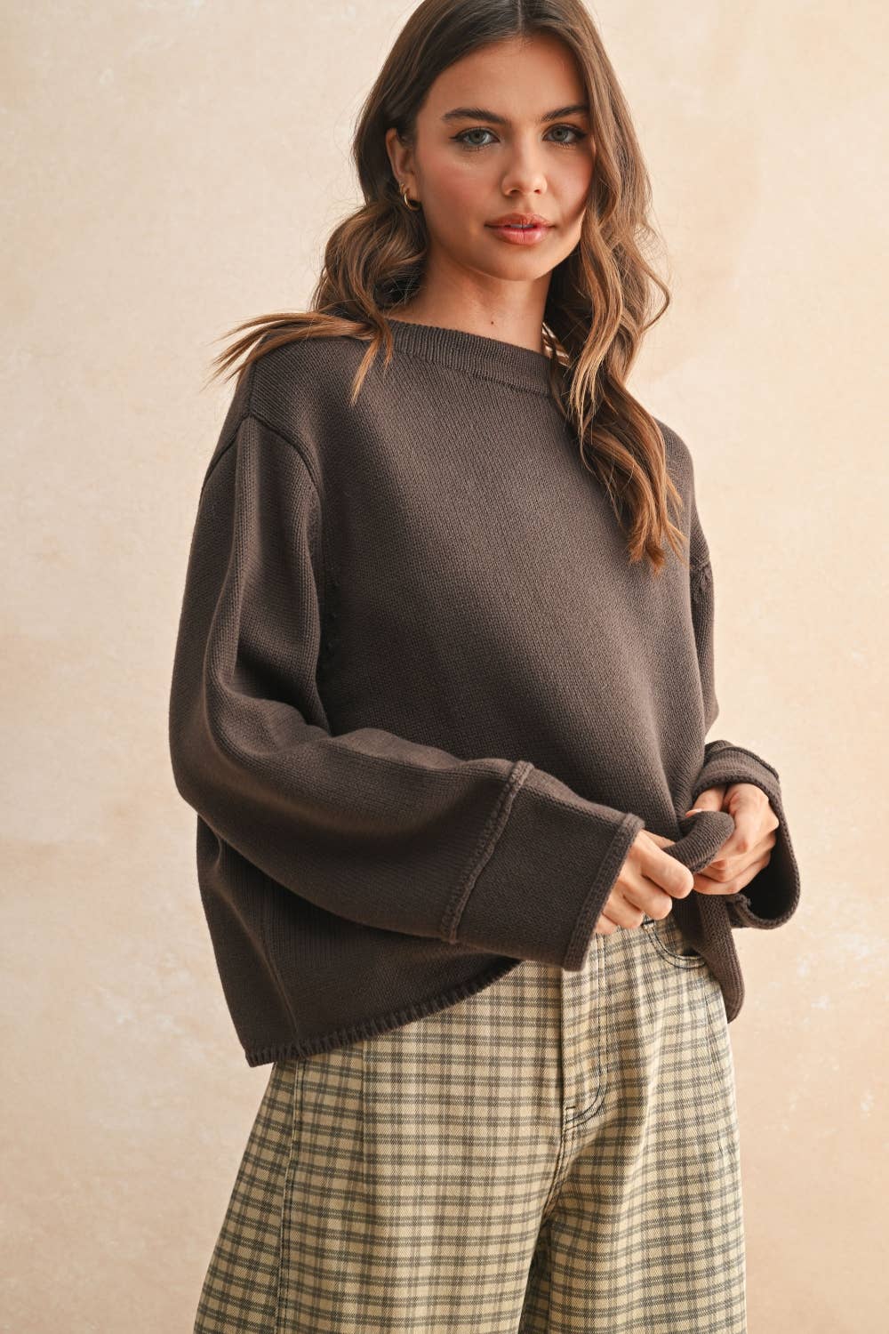 Olive Mock Neck Sweater