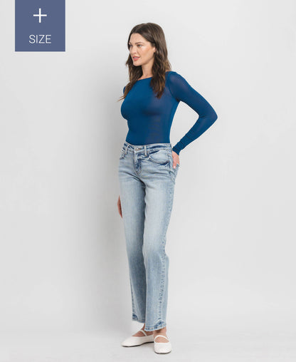 Mid-Rise Jeans with Tummy Control