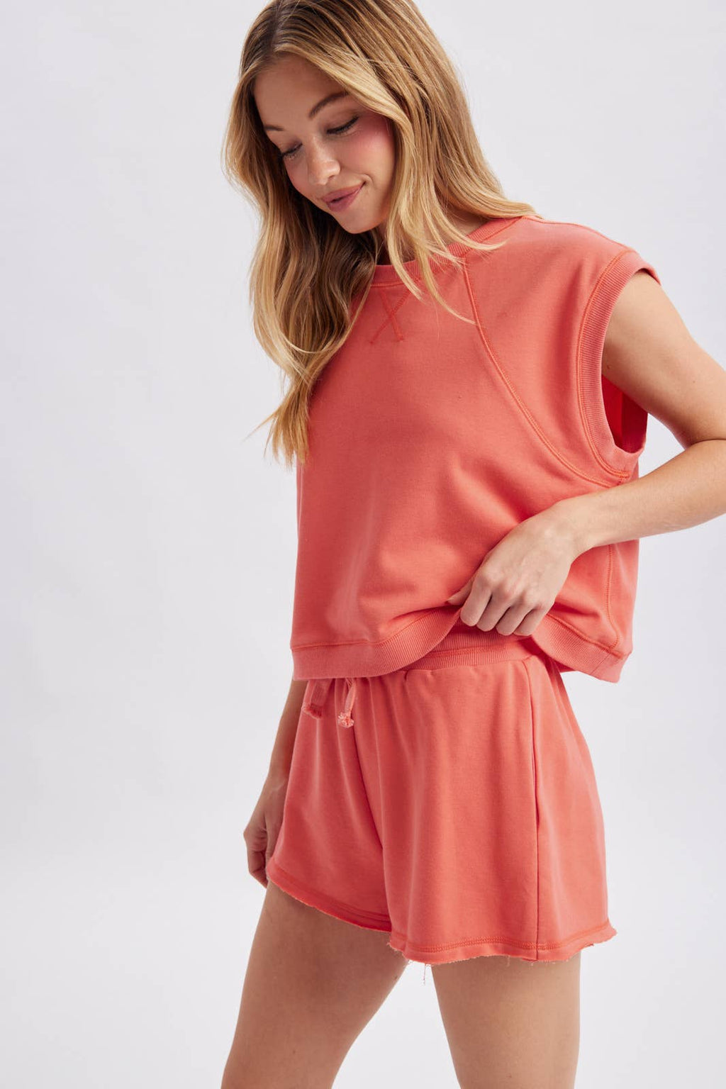 Cotton Drawstring Shorts