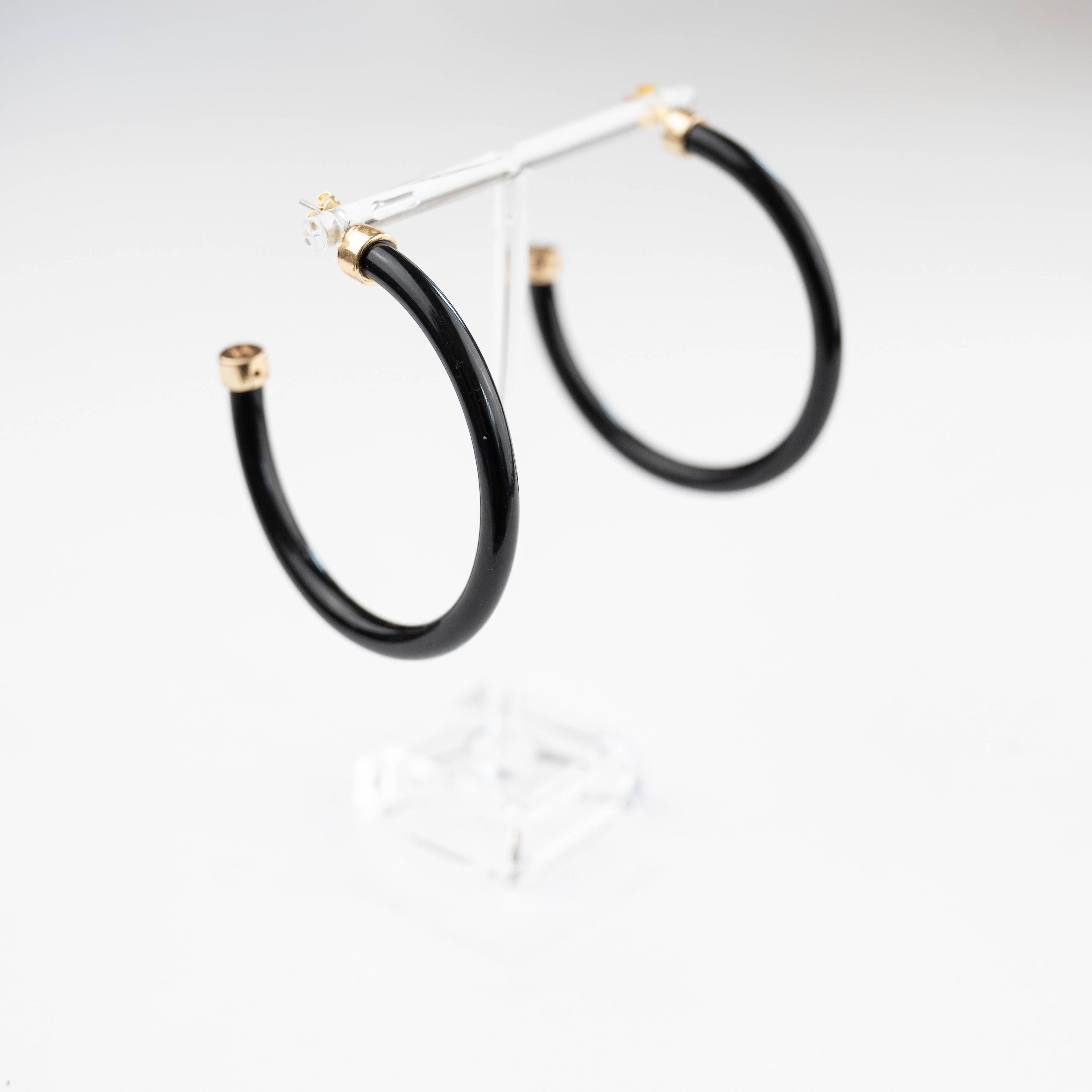 Large Black Hoo Hoops