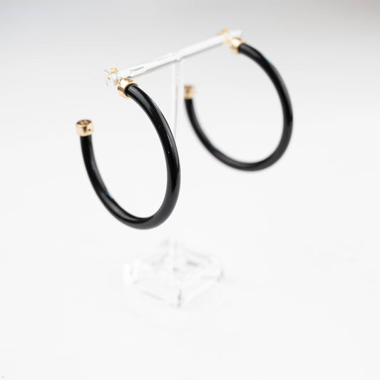 Large Black Hoo Hoops
