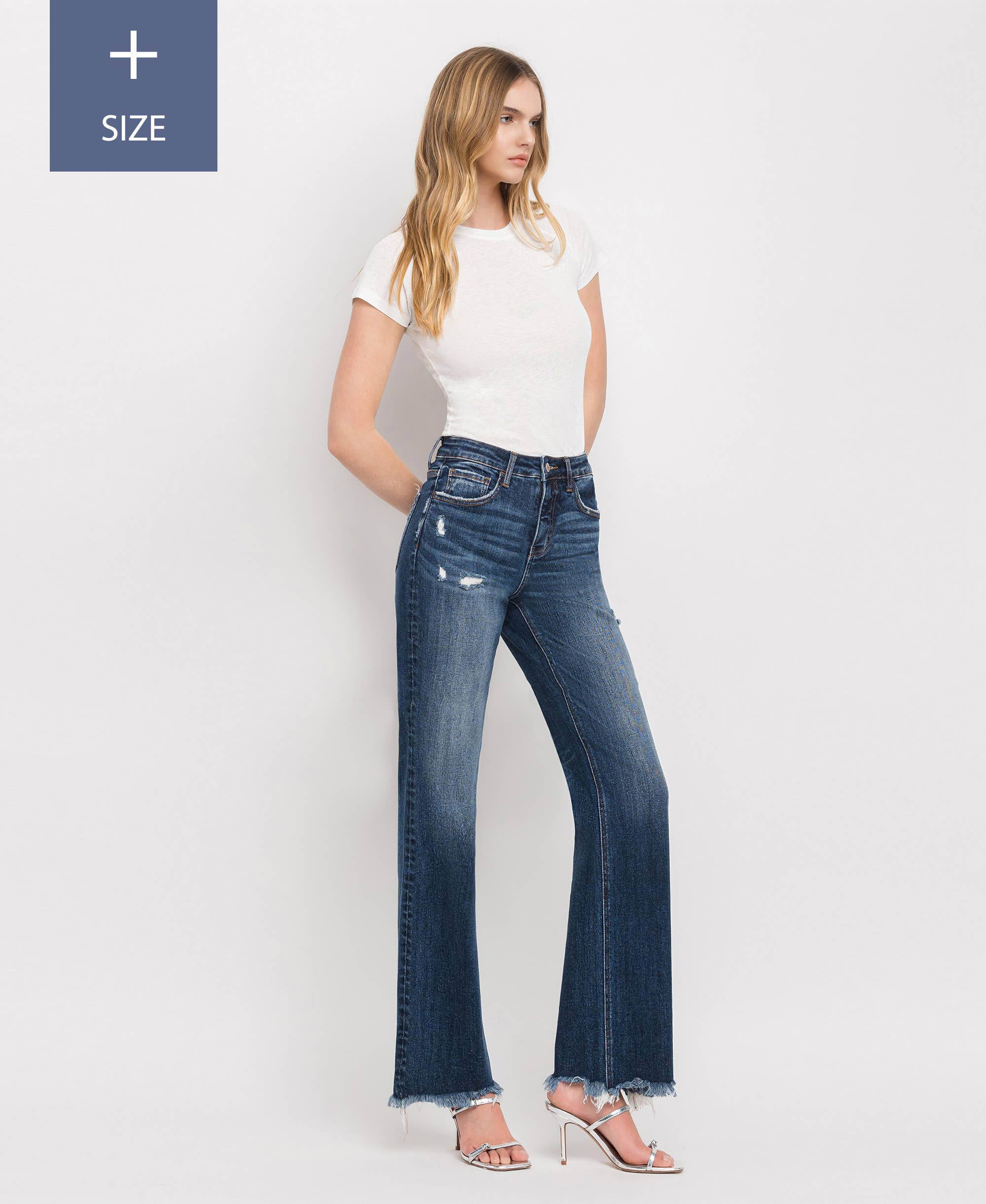High Rise Dad Jeans with Tummy Control