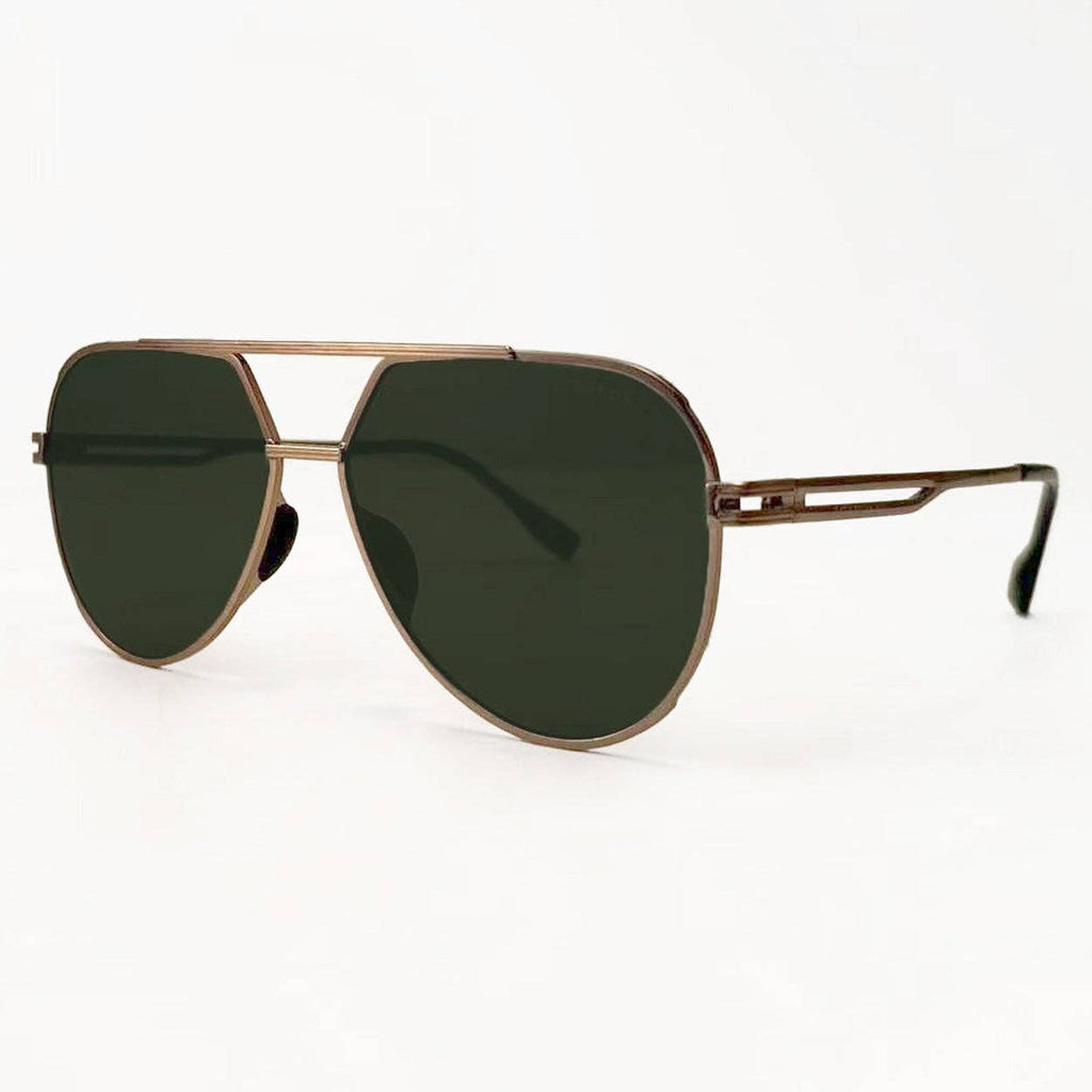 Olive Aviator Sunglasses