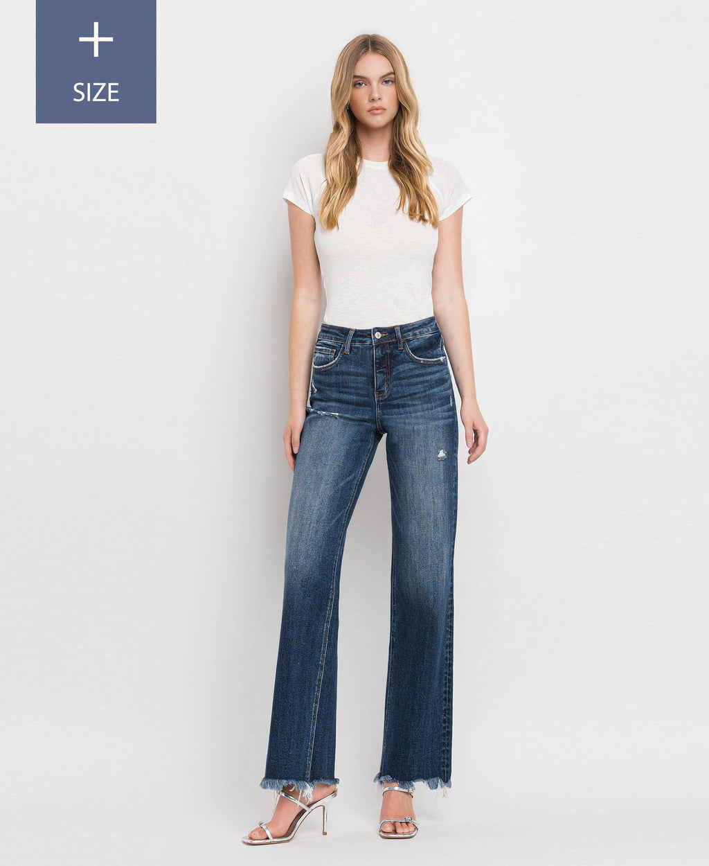 High Rise Dad Jeans with Tummy Control