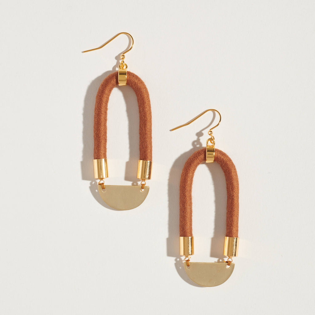 Elongated Textile Earrings