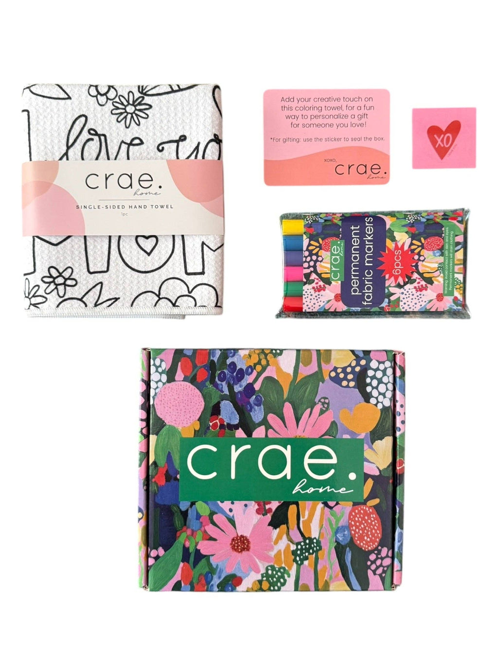 Mother's Day Coloring Gift Box