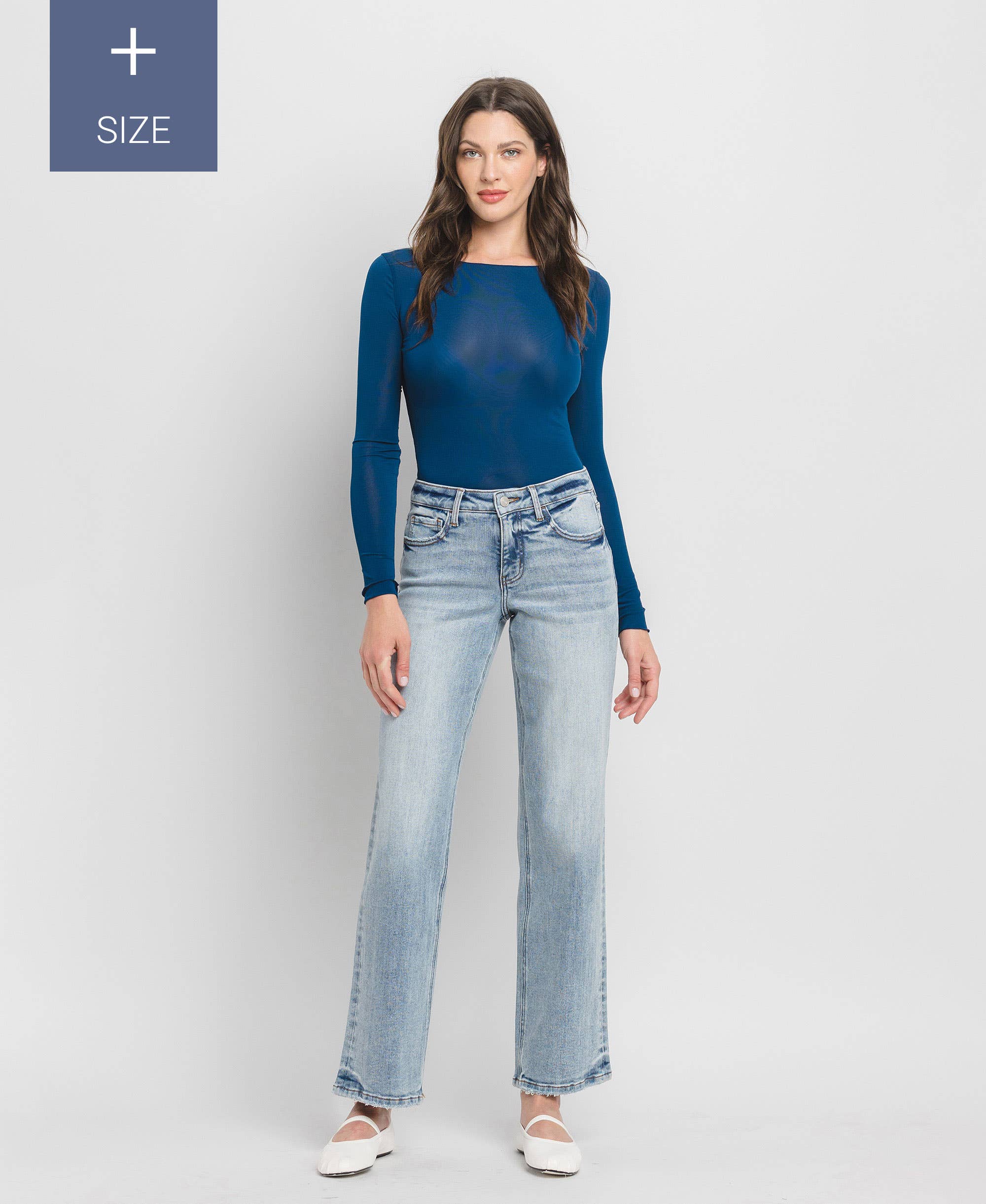Mid-Rise Jeans with Tummy Control
