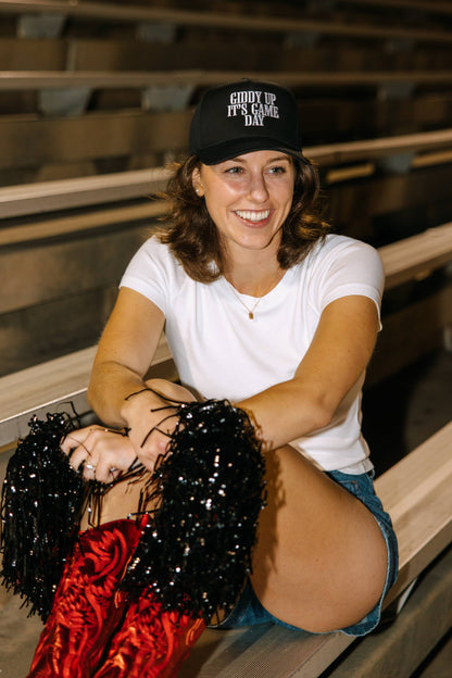 Giddy Up It's Game Day Embroidered Hat