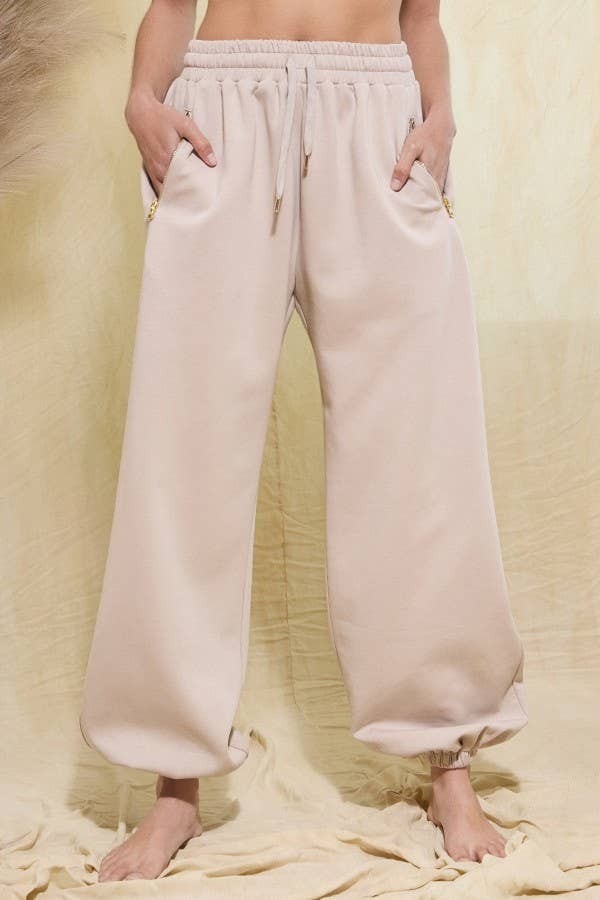 Scuba Drawstring High-Rise Jogger Pants