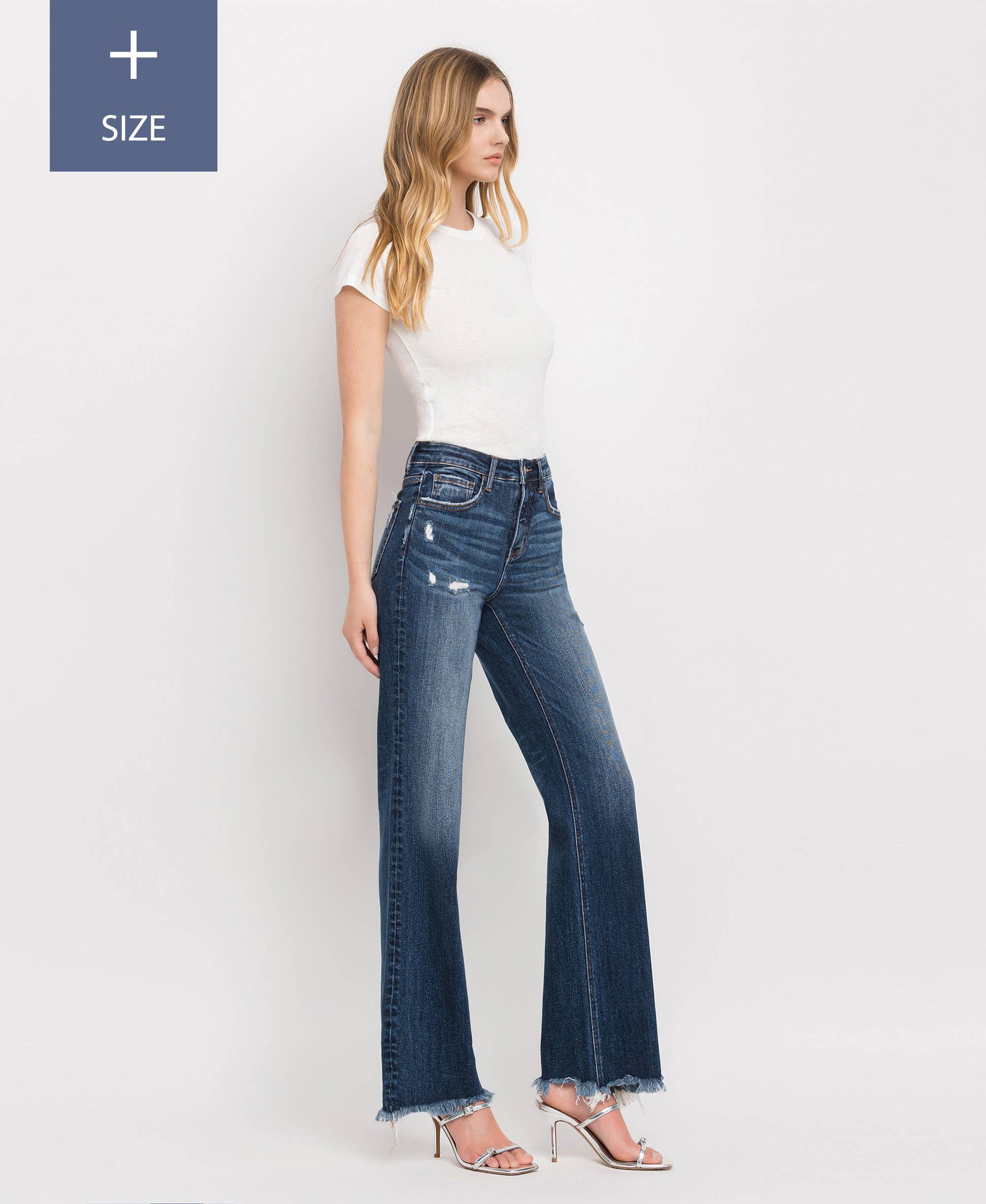 High Rise Dad Jeans with Tummy Control