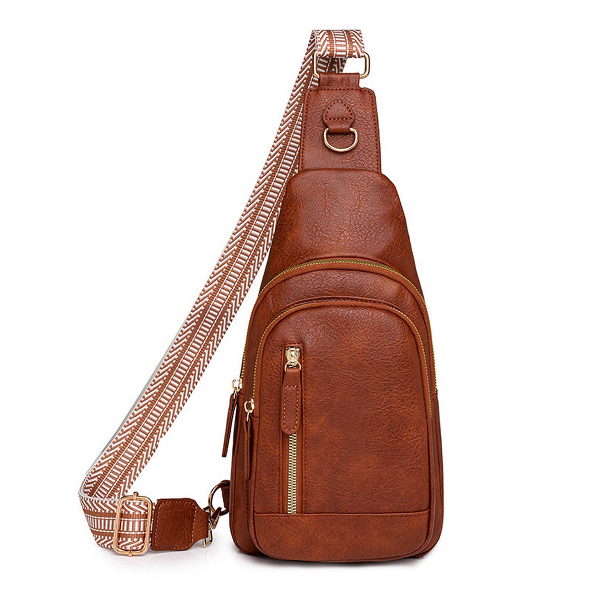 Faux Leather Crossbody Purse