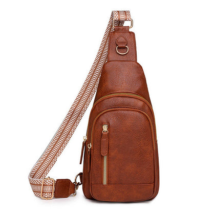 Faux Leather Crossbody Purse