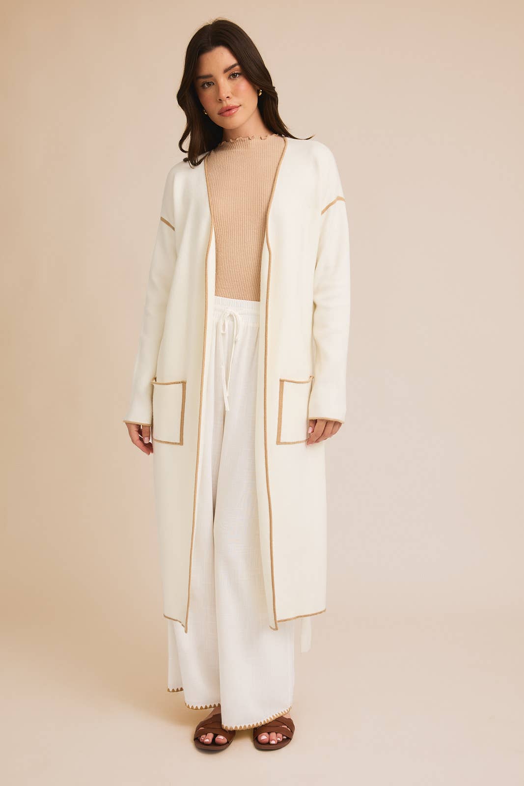 Vanilla Long-Sleeve Cardigan