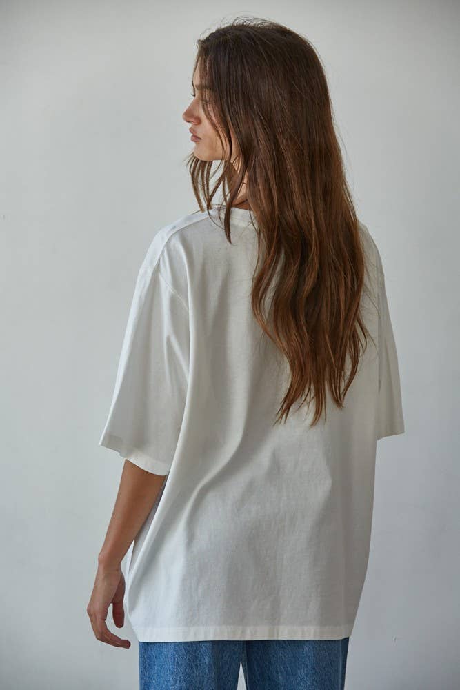 Cotton Drop Shoulder Oversized Shirt