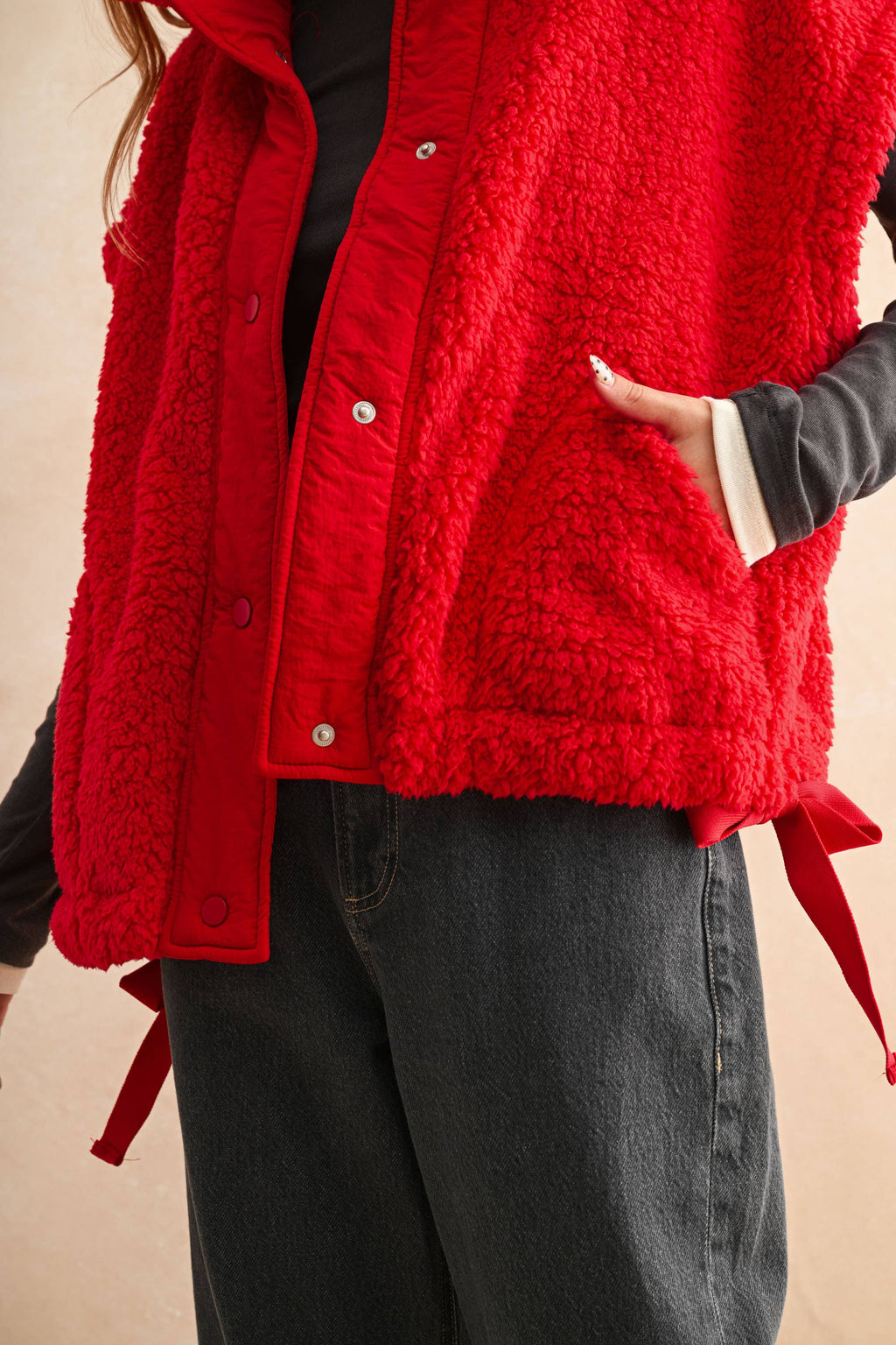 Red Teddy Vest