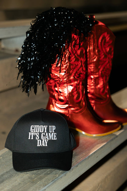 Giddy Up It's Game Day Embroidered Hat