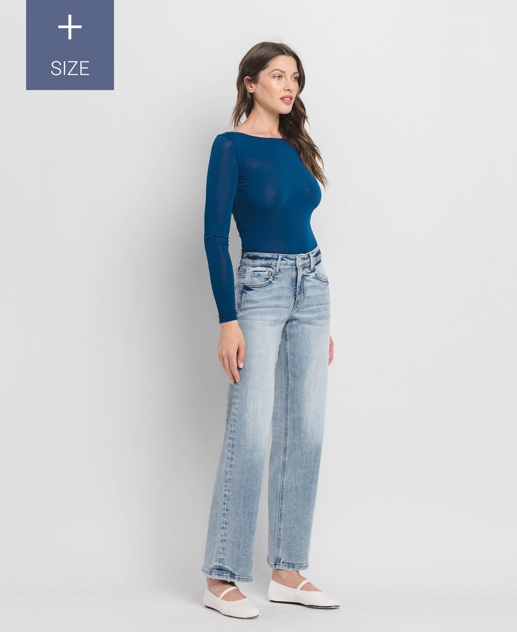 Mid-Rise Jeans with Tummy Control