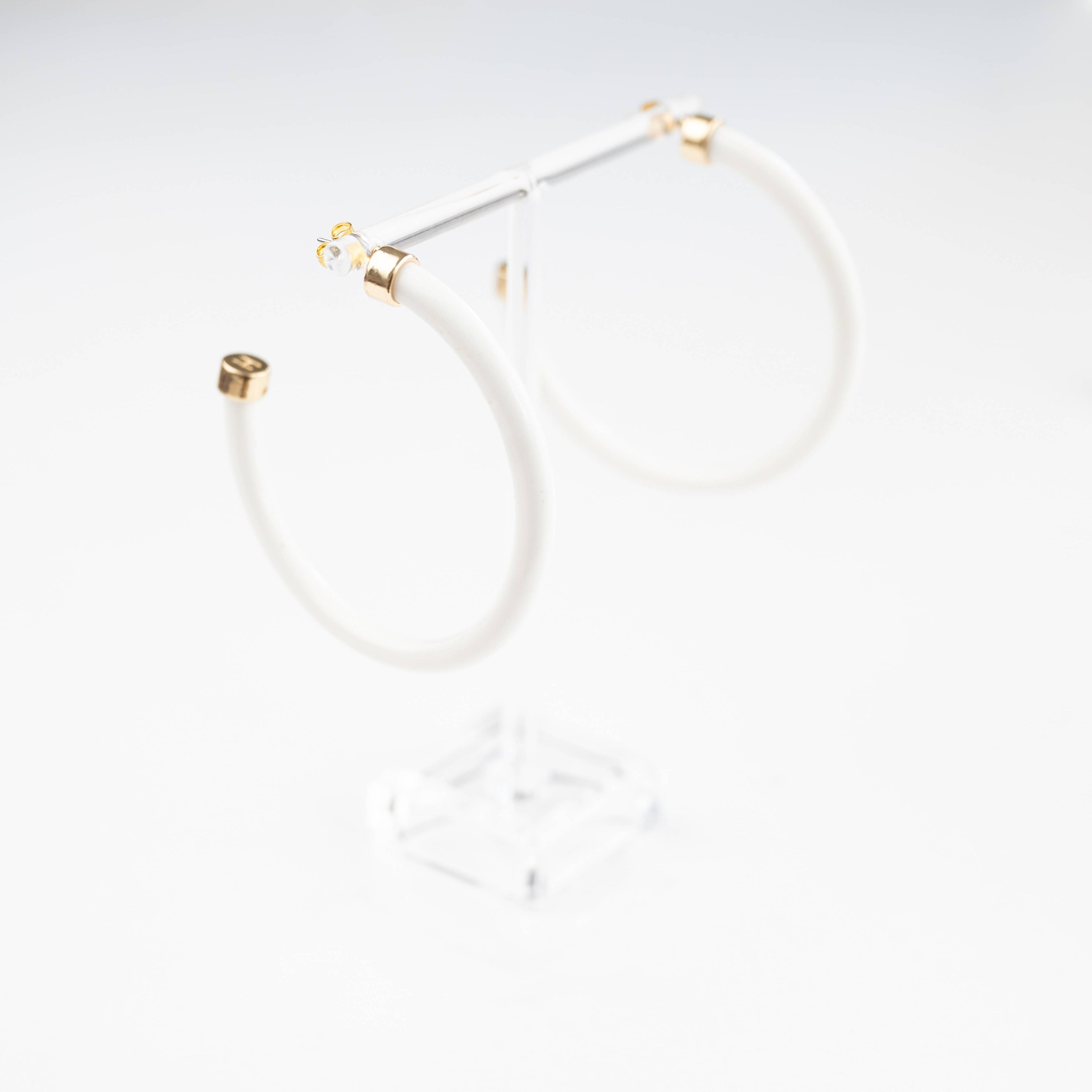 Large White Hoo Hoops