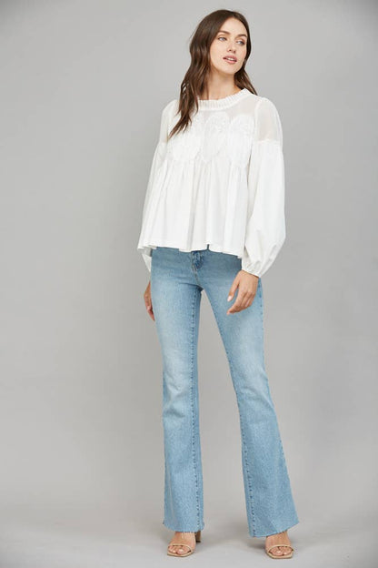 Lace Mauve Blouse