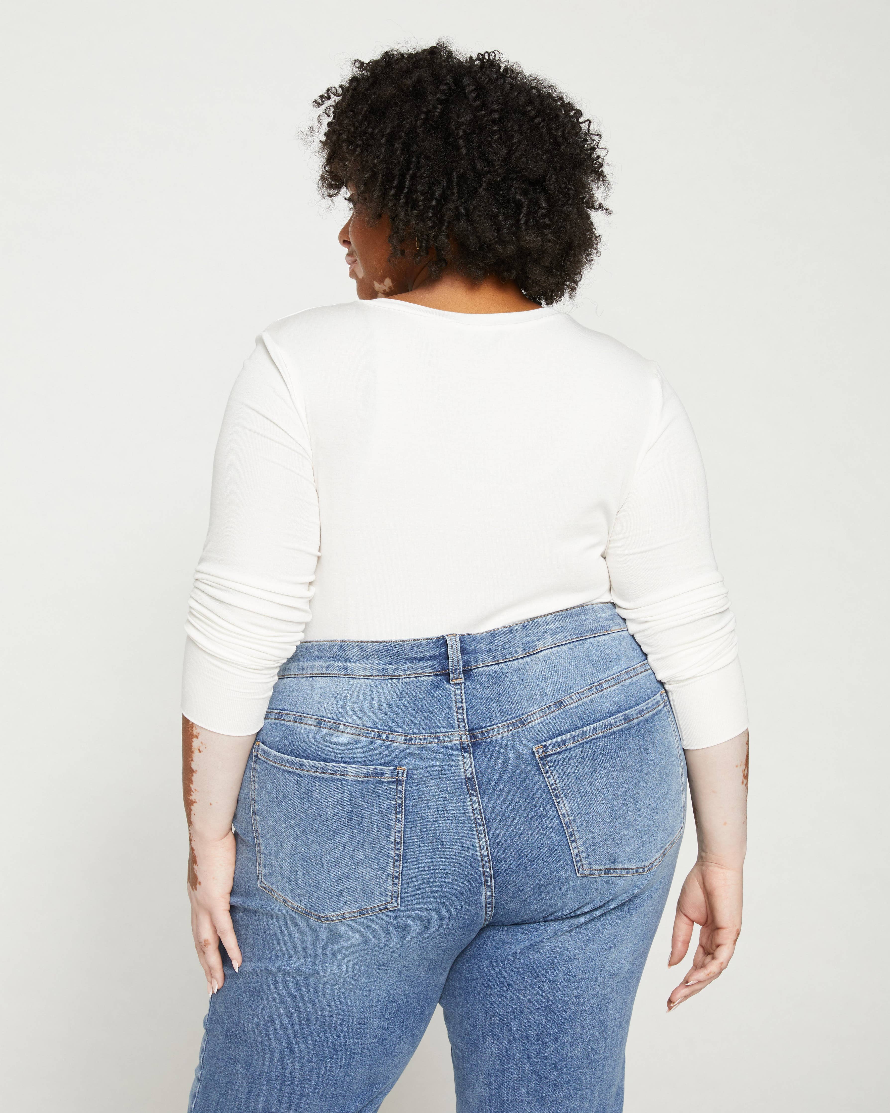 Foundation Long Sleeve V-Neck Tee - Vapor