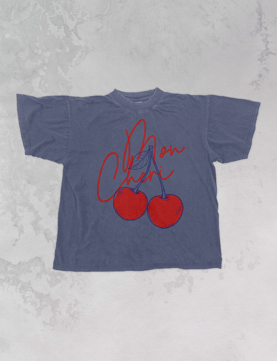 Mon Cheri/Cherries EXTRA-OVERSIZED T-Shirt