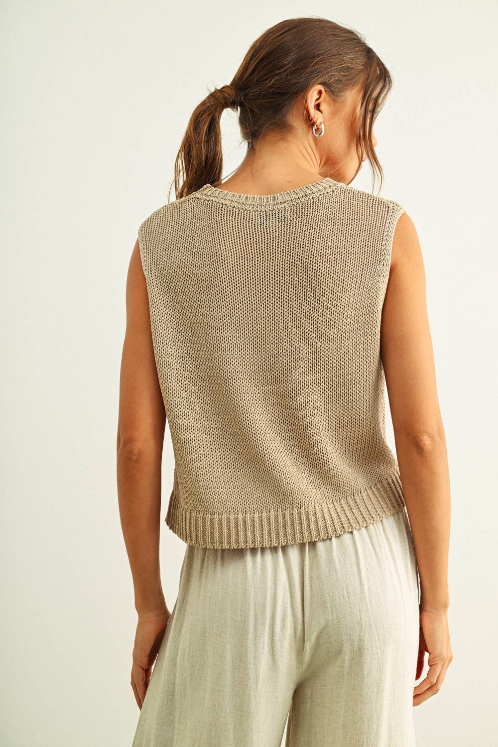 Sleeveless Knit Top