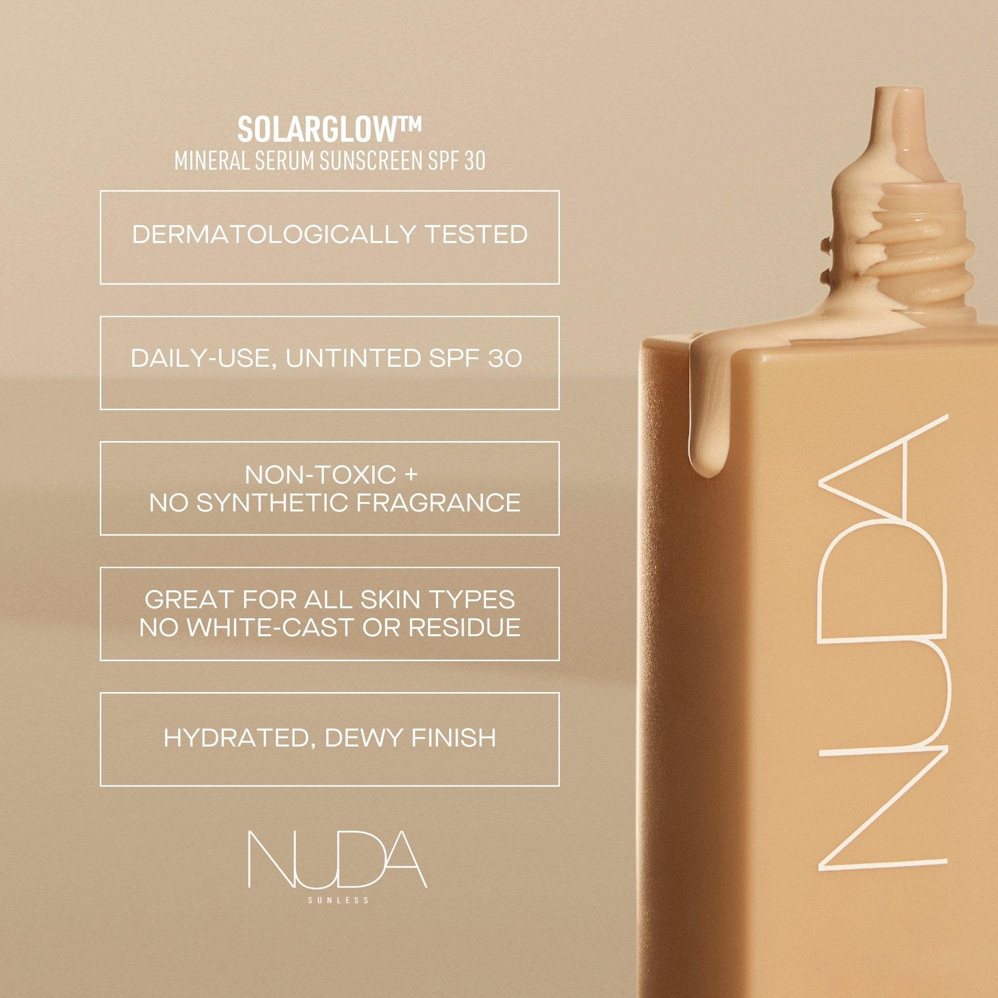 NUDA Solarglow™ Mineral Serum Sunscreen