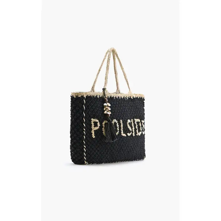 Poolside Jute Macrame Tote