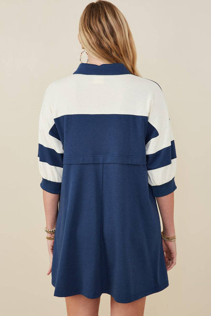 Color Block Sleeve Dress